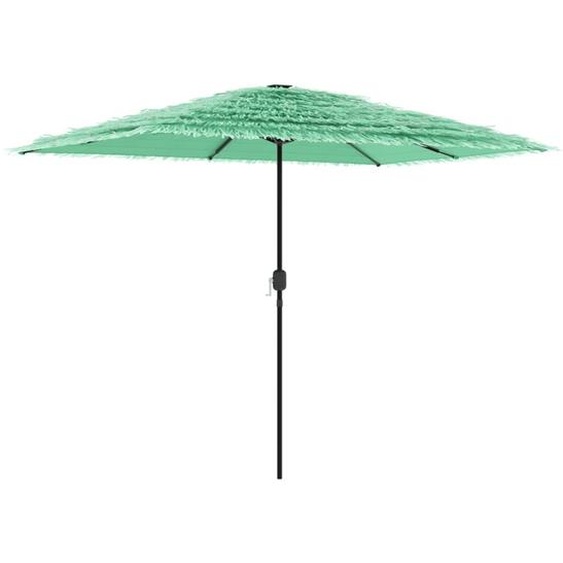 Parasol de jardin avec mât en acier vert 300x200x250 cm