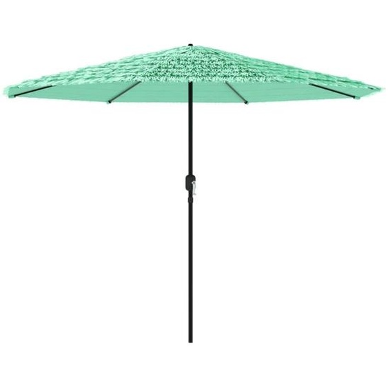 Parasol de jardin avec mât en acier vert 324x324x247 cm