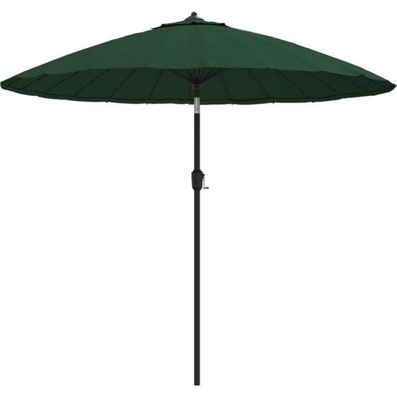 Parasol avec mât en aluminium 270 cm Vert , Stores Design 2024