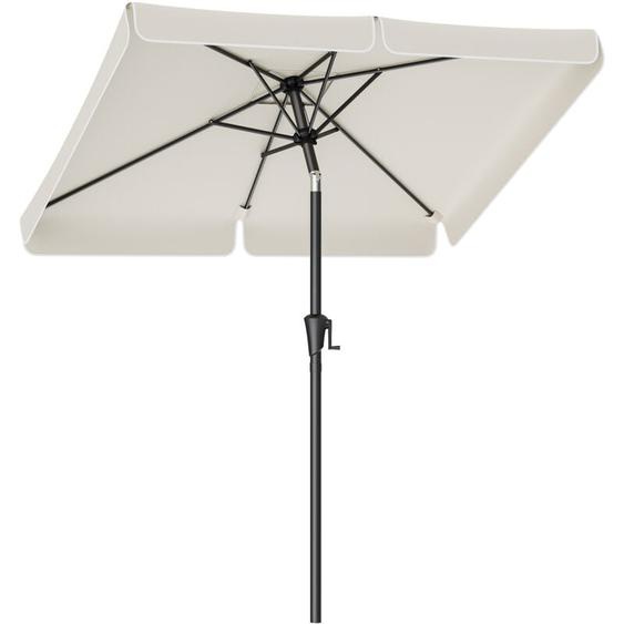 Parasol de Balcon 200 x 150 cm, Ombrelle Rectangulaire, Protection Solaire upf 50+, Inclinaison 30° dans les 2 Sens, pour Jardin, Terrasse, sans