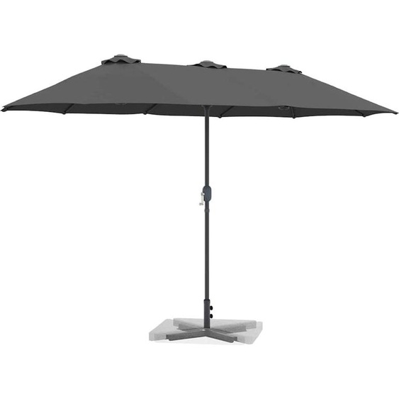 Parasol de jardin Anthracite 370 x 197 x 239 cm