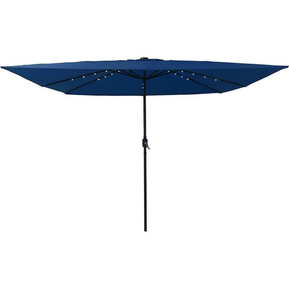 Parasol de jardin bleu azur 295 x 295 x 245 cm