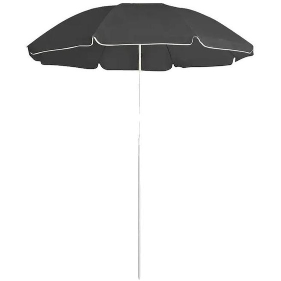 Parasol de jardin, imperméable, résistant aux UV, couleur gris foncé