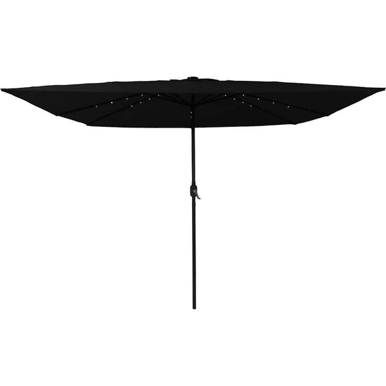 Parasol de jardin noir 295 x 295 x 245 cm