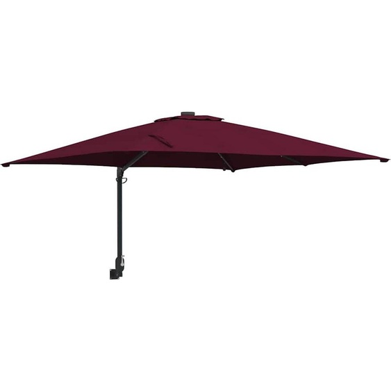 Parasol de jardin rouge bordeaux 248,5 x 247,5 x 160 cm