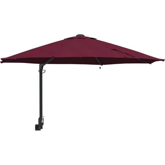 Parasol de jardin rouge bordeaux 248 x 248 x 148 cm