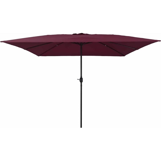 Parasol de jardin rouge bordeaux 295 x 295 x 245 cm