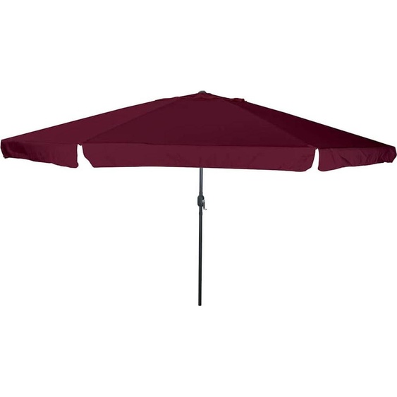 Parasol de jardin rouge bordeaux 394 x 394 x 248 cm
