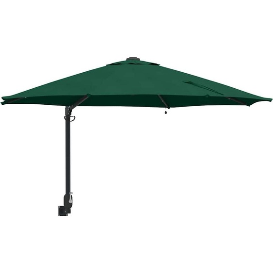 Parasol de jardin vert 248 x 248 x 148 cm Polyester et acier