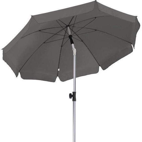 Parasol de plage résistant au vent avec système dancrage au sol - Parasol de plage protégeant des UV - Ombre sur la plage - Système dancrage au sol sans fil - Journée à la plage - Parasol avec mécanisme de rotation - Vacances à la mer