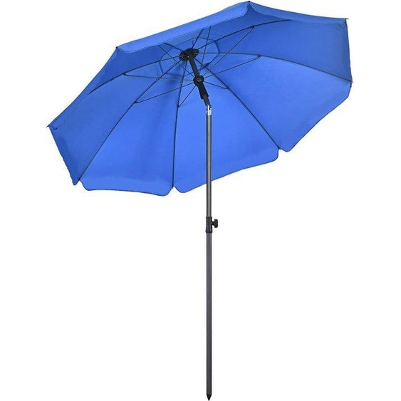Parasol de plage résistant au vent avec mécanisme de rotation - Parasol de plage protégeant des UV - Ombre sur la plage - Parasol avec mécanisme de rotation - Vacances à la mer - Journée à la plage - Support de parasol résistant au vent - Parasol en fil