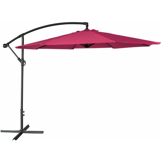 Parasol déporté OAHU rond 3m de diamètre fuchsia