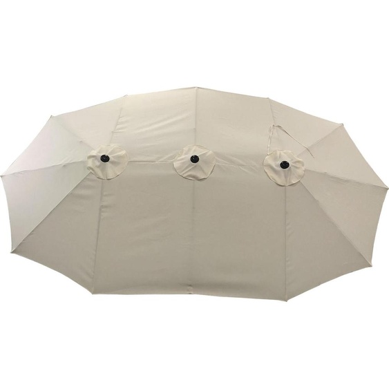 Parasol double 2,7x4,6m LINAI beige