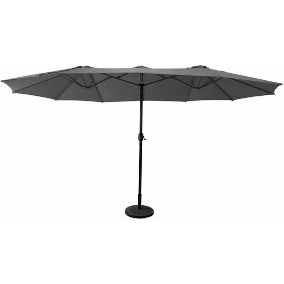 Parasol double 2,7x4,6m linai gris - Happy Garden
