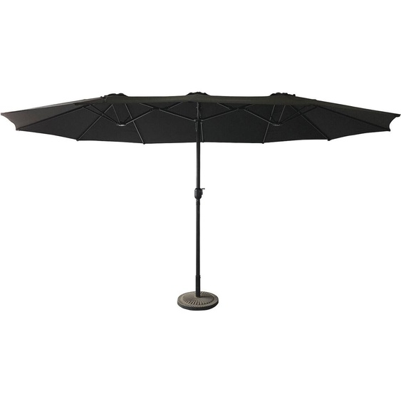 Parasol double 2,7x4,6m LINAI noir