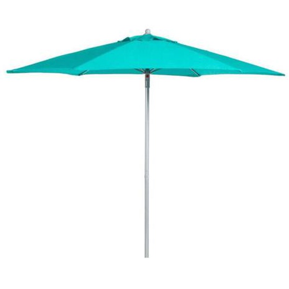 Parasol droit Anzio - Bleu émeraude - 2,3 m - Livraison gratuite