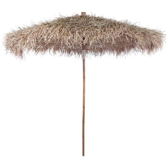 Parasol en bambou avec toit en feuille de bananier 270 cm