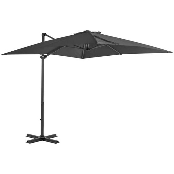 Parasol en porte-à-faux Mât en aluminium 250x250 cm Anthracite