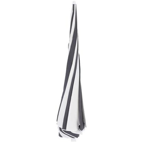 Parasol Pagoda rayé Ø 250 cm - blanc/anthracite