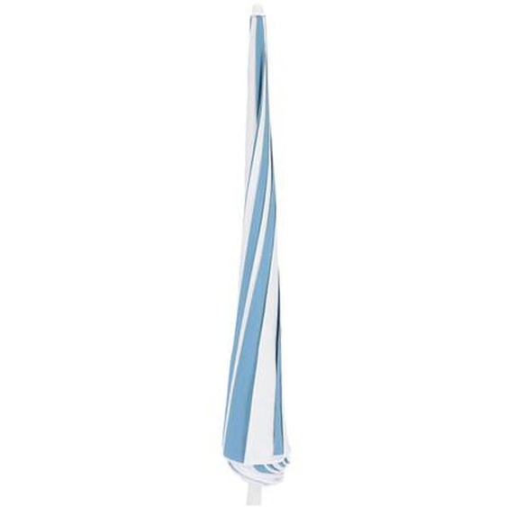 Parasol Pagoda rayé Ø 250 cm - blanc/bleu