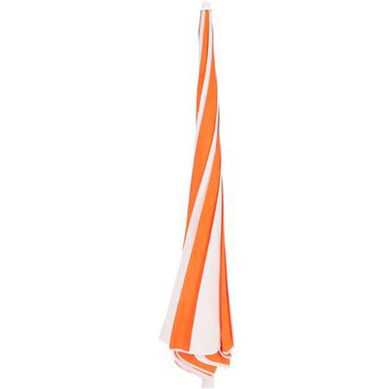 Parasol Pagoda rayé Ø 250 cm - blanc/orange