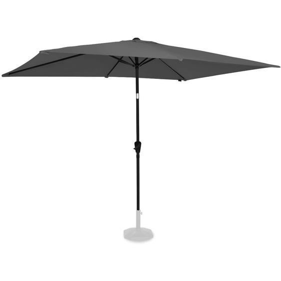 Parasol Rapallo 200x300cm - Parasol rectangulaire Premium Gris - Vonroc