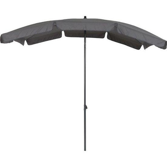 Parasol rectangulaire pliable noir-gris avec protection UV pour balcon, terrasse et jardin