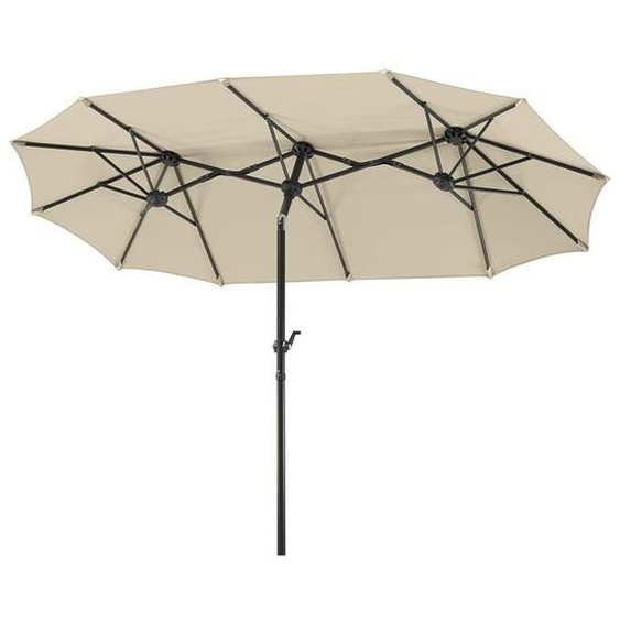 Parasol rectangulaire Schneider Salerno - Naturel - 300 x 150 cm - 746-02