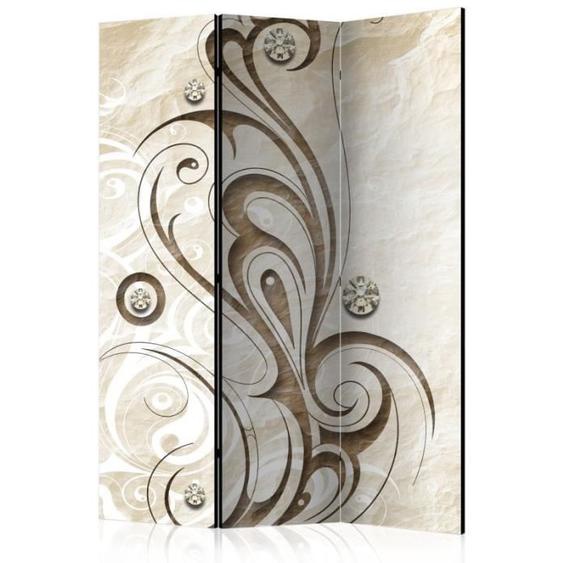 Paravent 3 Volets - PARIS PRIX - Stone Butterfly - Bois massif - Toile intissée - Impression Full HD