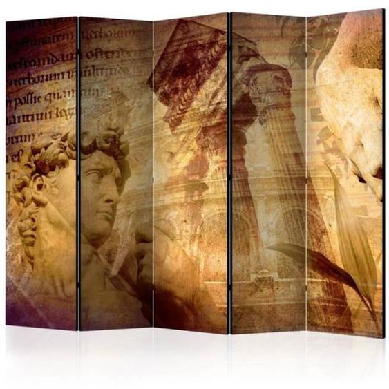 Paravent 5 Volets - Paris Prix - Greek Collage - Bois - Toile intissée - Multicolore