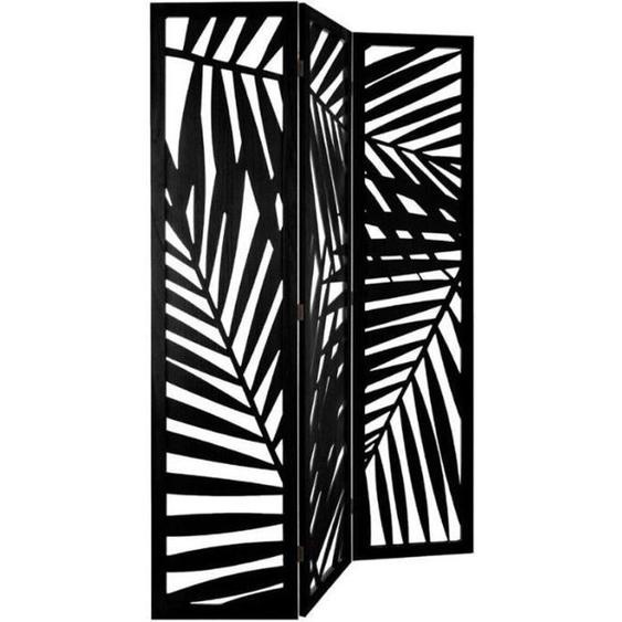 Paravent - SILUMEN - 170 cm - Bois MDF - Noir - Ethnique - Ailleurs