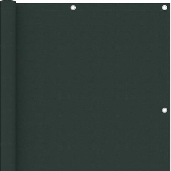 Paravent de balcon 120x300 cm tissu oxford vert foncé