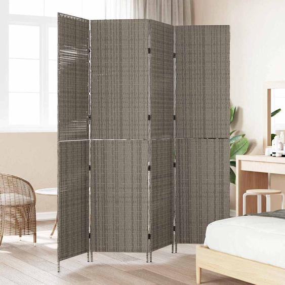 Paravent Gris 195 x 180 cm polyrotin