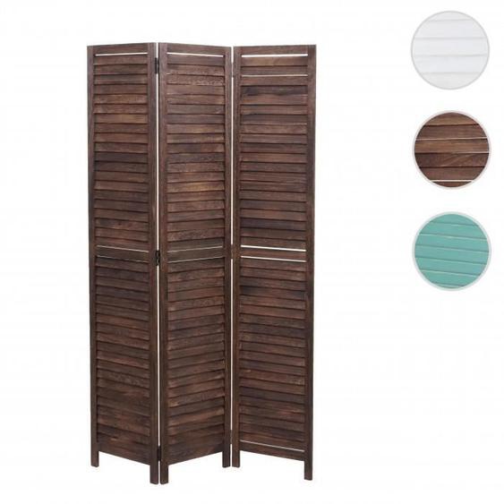 Paravent - HWC - C30 - Style shabby vintage - 170x120 cm - Bois de paulownia