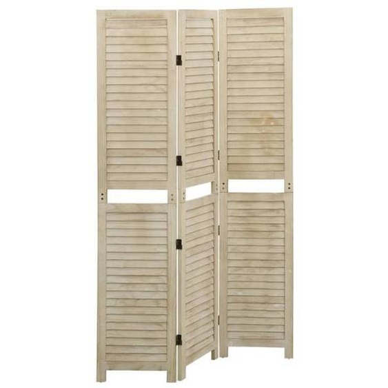 Paravent intérieur/ Cloison de séparation - UU - 3 panneaux - 105x165 cm Bois de Paulownia CC95266909