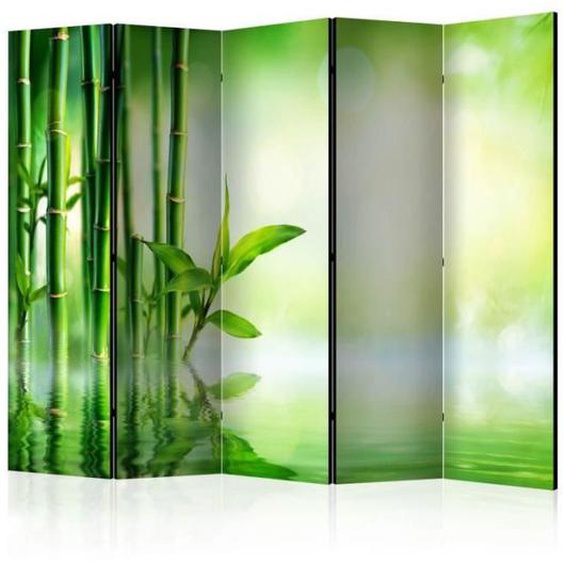 Paravent - PARIS PRIX - Bamboo Grove - 5 Panneaux - Bois Massif - Multicolore - 172x225cm