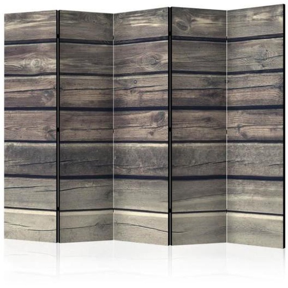 Paravent - PARIS PRIX - Country Style - 5 Panneaux - Bois Massif - Multicolore