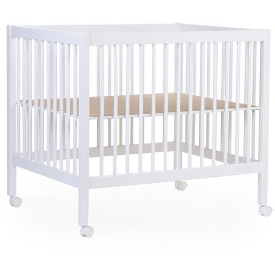 Parc 97 Avec Roues Et Fond Réglage Pour Enfants De 0 À 36 Mois Blanc