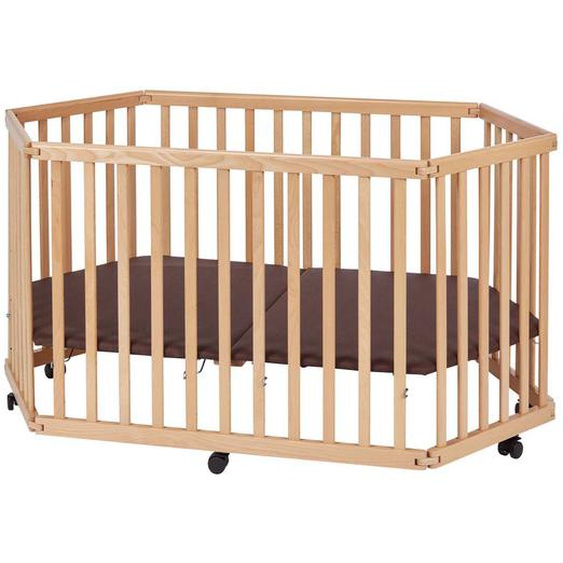 Parc Bébé Pliable Bois Naturel