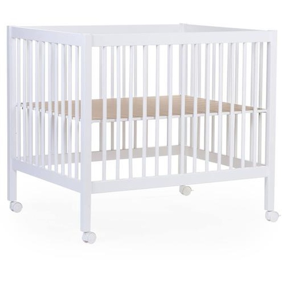 Parc Pour Bébé En Bois + Roues 95x75 Cm Parc 99 Blanc Ancien