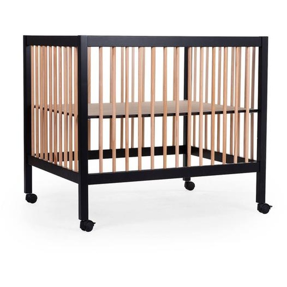 Parc Pour Bébé En Bois + Roues 95x75 Cm Parc 99 Marron Et Noir