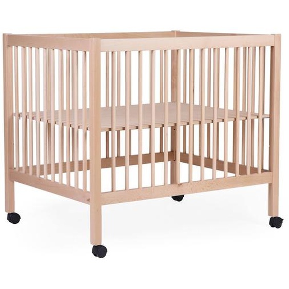 Parc Pour Bébé En Bois + Roues 95x75 Cm Parc 99 Naturel