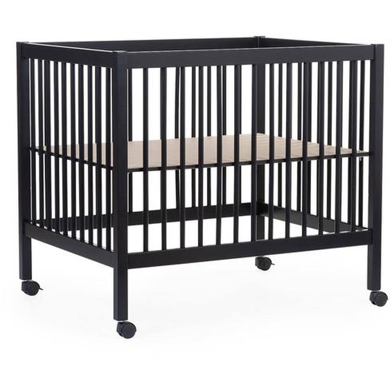 Parc Pour Bébé En Bois + Roues 95x75 Cm Parc 99 Noir
