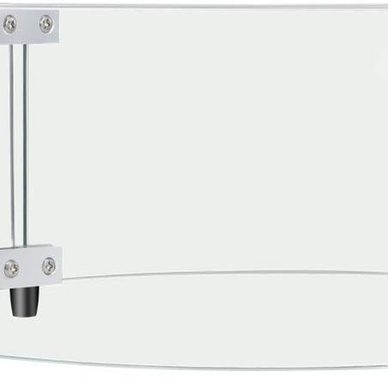 Pare-flamme pour foyer 740 x 214 mm - Pare-flamme rond en verre de 6mm dépaisseur - Pare-flamme transparent pour gaz propane en extérieur - Verre trempé - Pour terrasse & arrière-cour