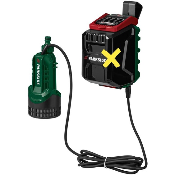 PARKSIDE® Pompe pour cuve de récupération deau de pluie, 20 V, modèle « PRPA 20-Li B3 », sans batterie ni chargeur