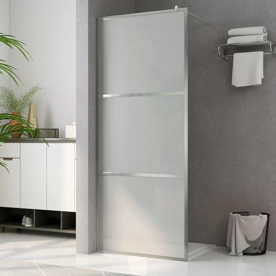 Paroi de douche à litalienne à verre ESG dépoli 80x195 cm