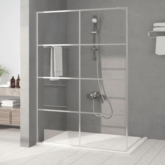 Paroi de douche Argenté 140x195 cm Verre ESG transparent