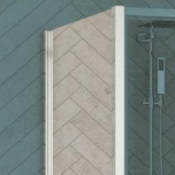 Paroi de douche fixe SMART DESIGN pour montage en angle - KINEDO - PA90290BTNE