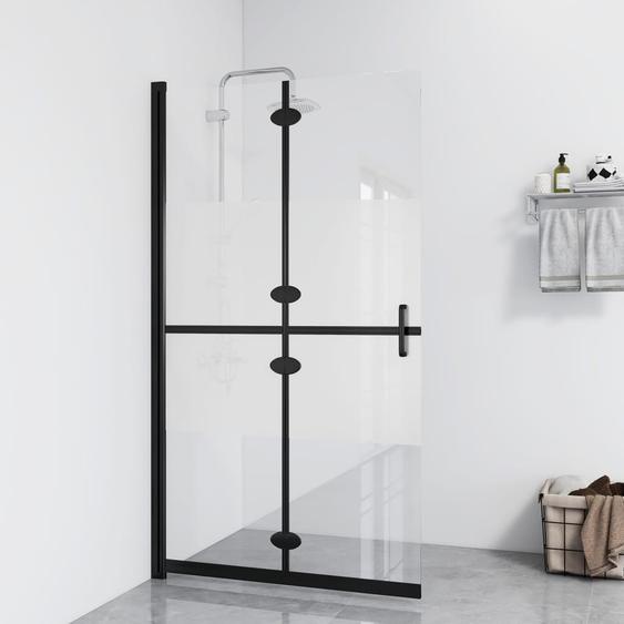Paroi de douche pliable Verre ESG demi-dépoli 70x190 cm