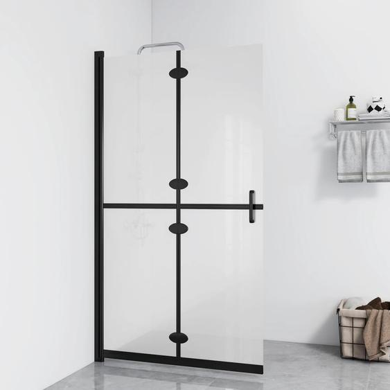 Paroi de douche pliable Verre ESG dépoli 120x190 cm